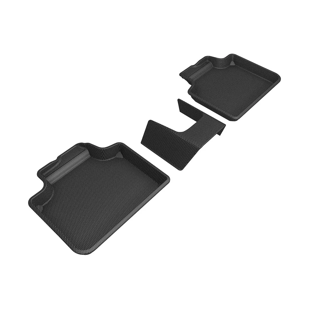 L1BM12621509 – 3D MATS/U-AC Floor Liner, Black Custom Fit Raised Edge Thermoplastic Rubber Of Carbon Fiber Texture 3 ...